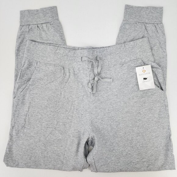 New NAVISKIN Women XL Sweatpants Cotton Joggers Pants Drawstring Waist w/Pocket - Picture 4 of 9